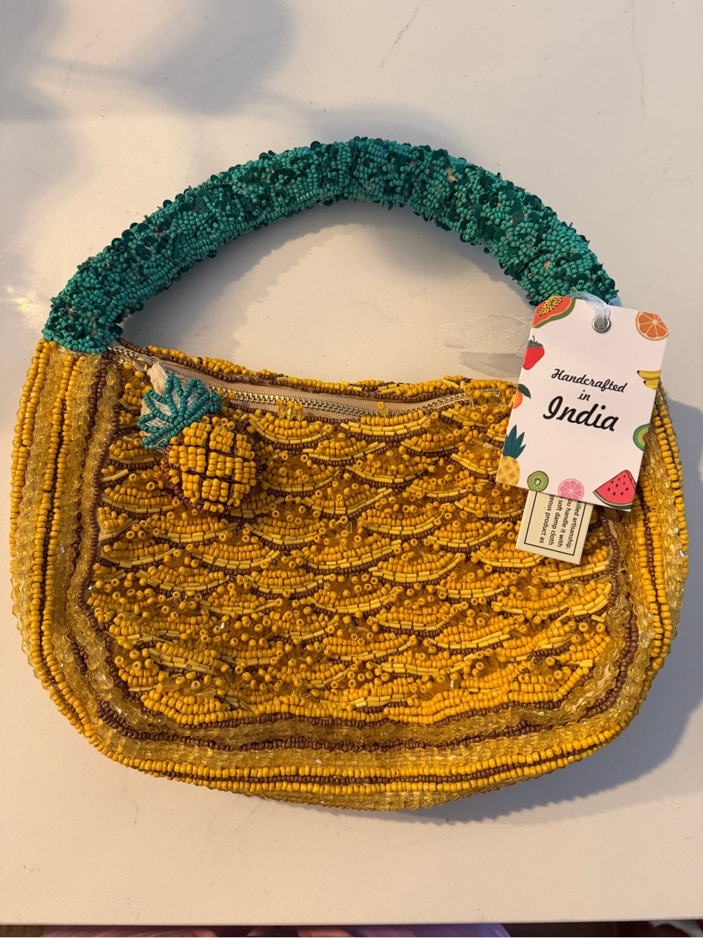 Viral Beaded Pineapple Bag